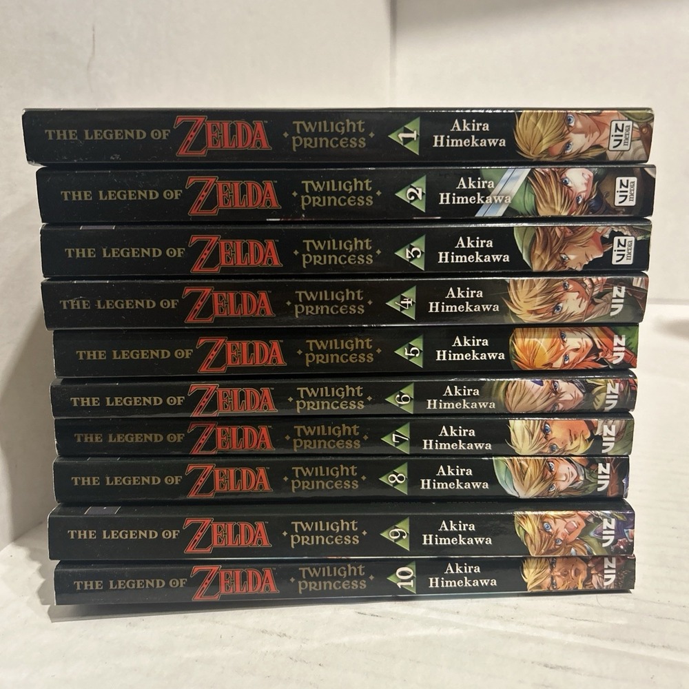 Manga The Legend of Zelda: Twilight Princess Seven Books Volumes: 1-10 Used Set